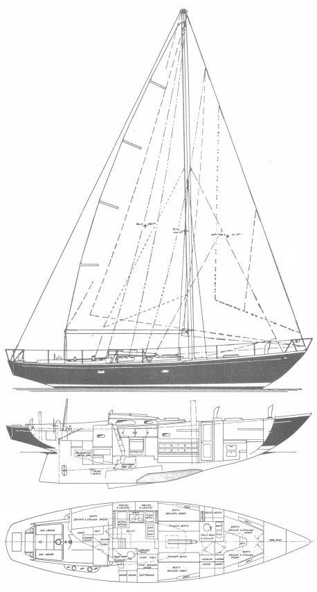 HINCKLEY 48 - Drawing