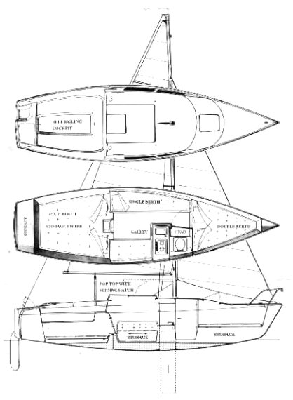 MACGREGOR 26D - Drawing
