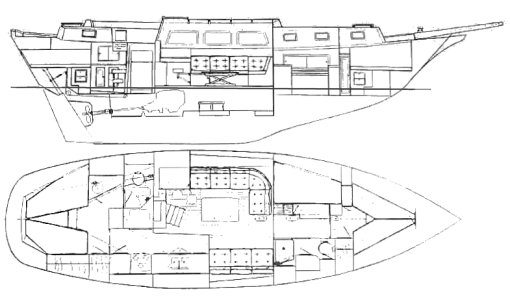 DOWNEASTER 45 - Drawing