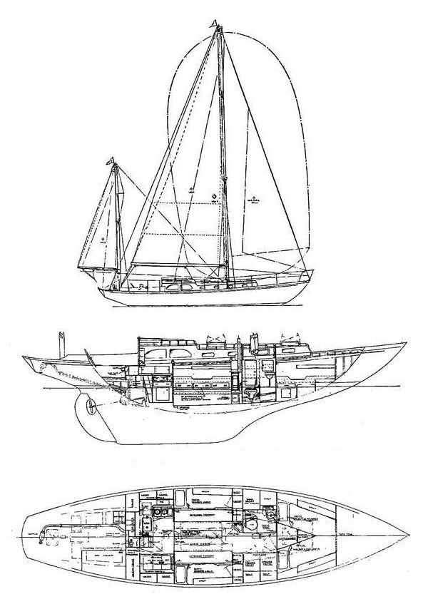 NORDFARER 42 (ALDEN) - Drawing