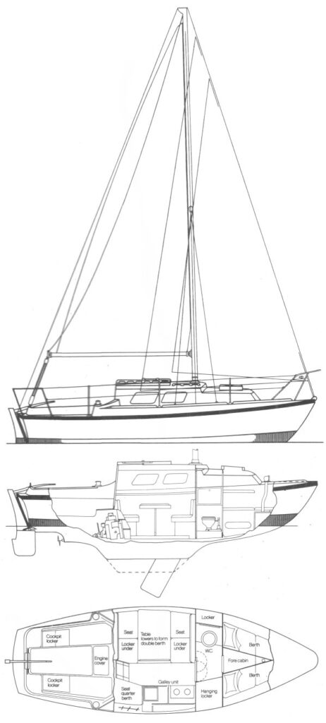 SEAMASTER SAILER 23 - Drawing