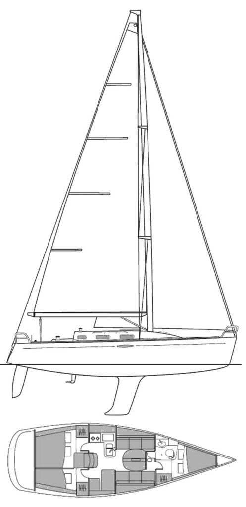 FIRST 36.7 (BENETEAU) - Drawing