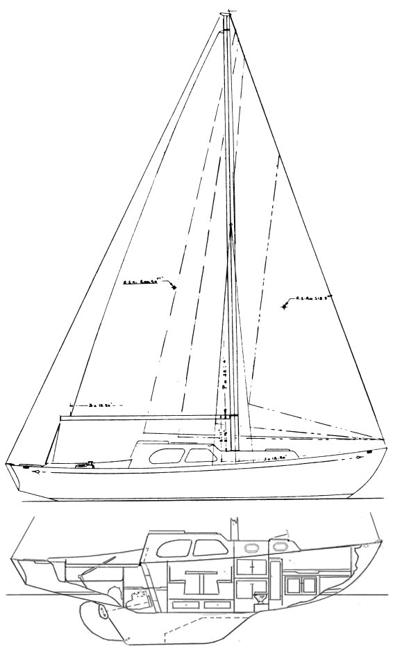 ISLANDER 32 - Drawing