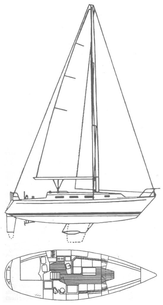PEARSON 34-2 - Drawing
