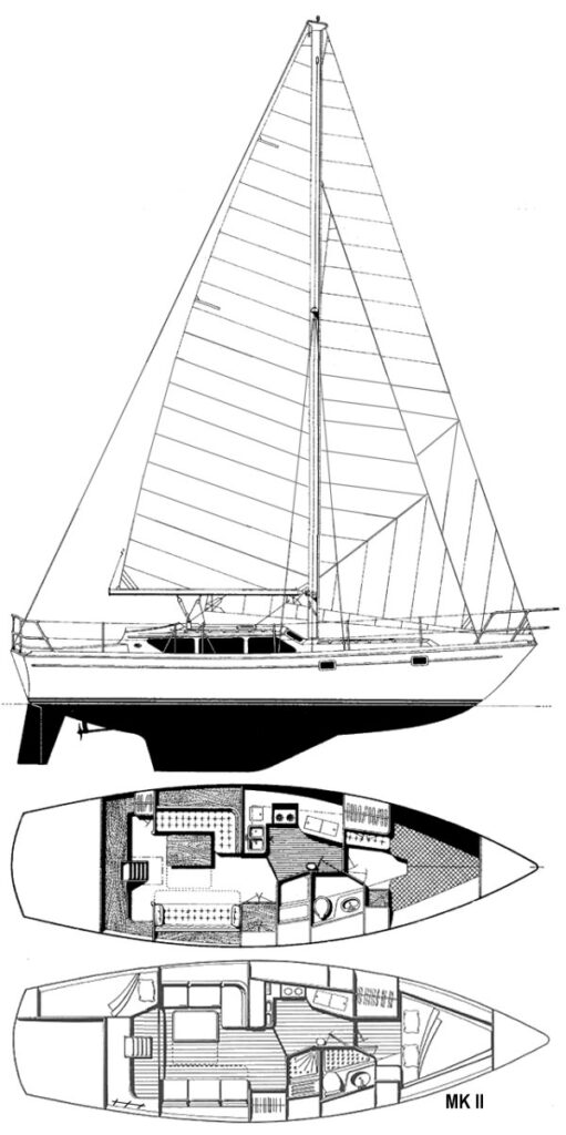 GULFSTAR 39 SAILMASTER - Drawing