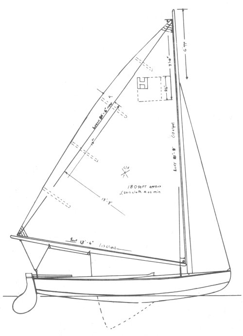 HUSTLER 18 (MASSACHUSETTS BAY) - Drawing