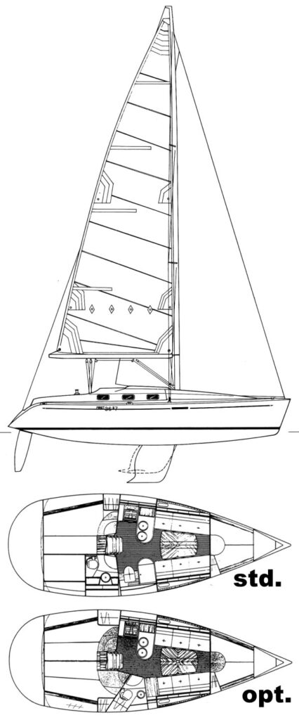 FIRST 36S7 (BENETEAU) - Drawing