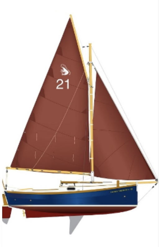 CORNISH SHRIMPER 21 - Drawing