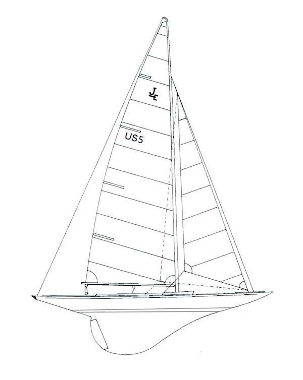 ENDEAVOUR J (MINI J CLASS) - Drawing