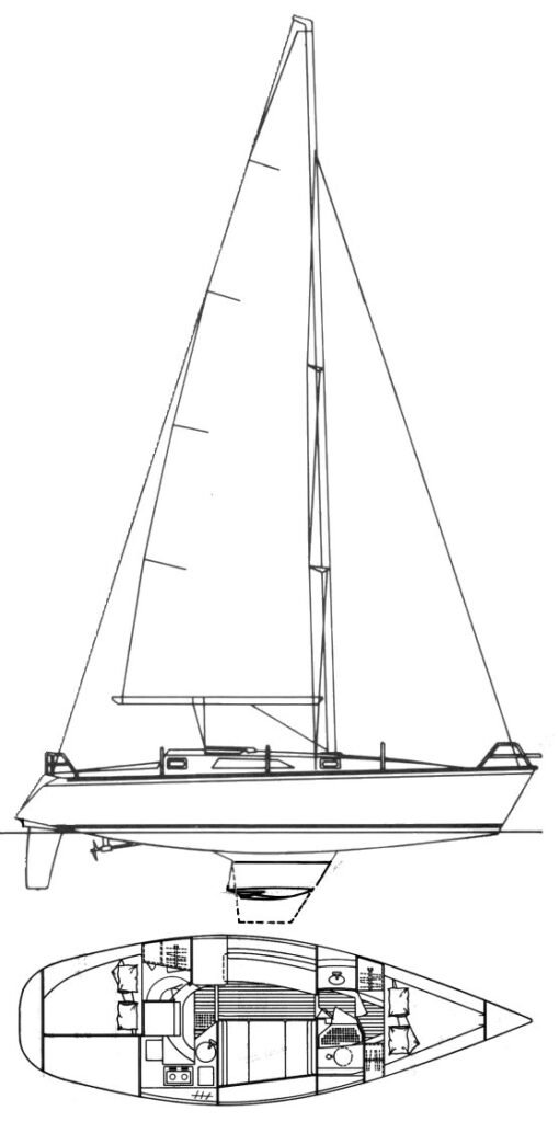 HUNTER 333 - Drawing