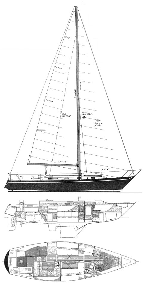 IRWIN 39 CITATION - Drawing