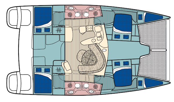LEOPARD 42 / MOORINGS 4200 (2001-2004) - Drawing