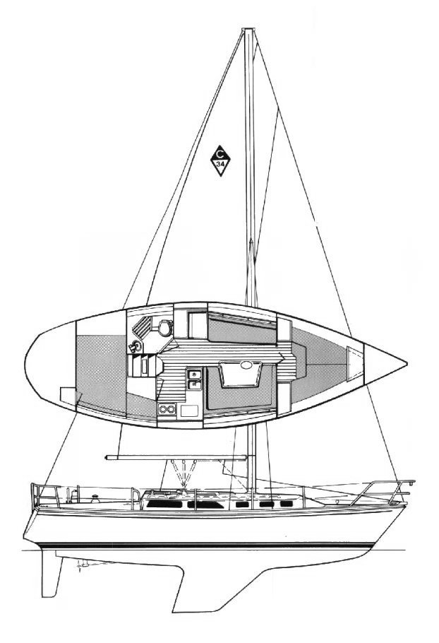 CATALINA 34 - Drawing