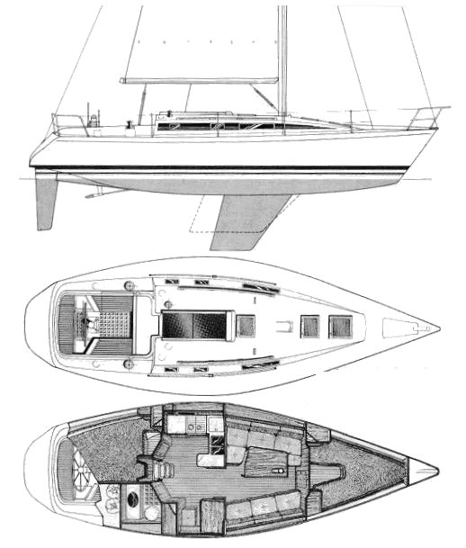 FIRST 375 (BENETEAU) - Drawing