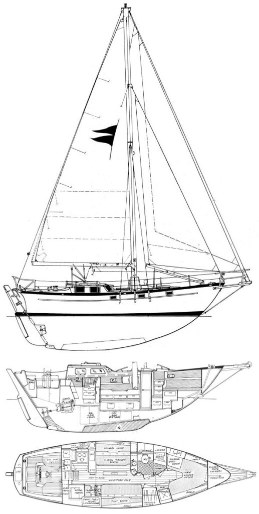 GALE FORCE PILOT CUTTER - Drawing
