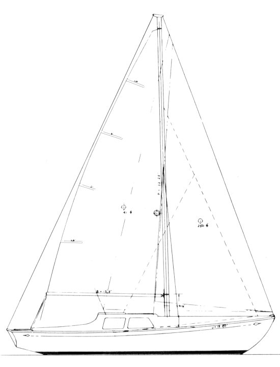 ISLANDER 33 - Drawing