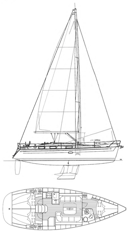BAVARIA 37 CRUISER (2005-2007) - Drawing