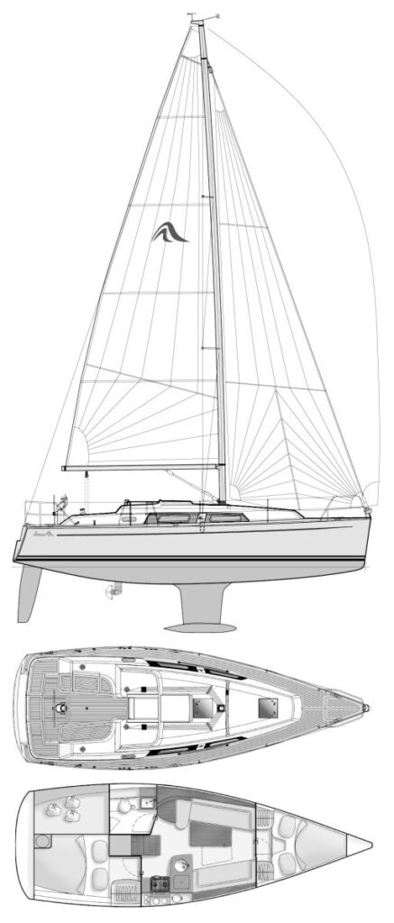 HANSE 325 - Drawing