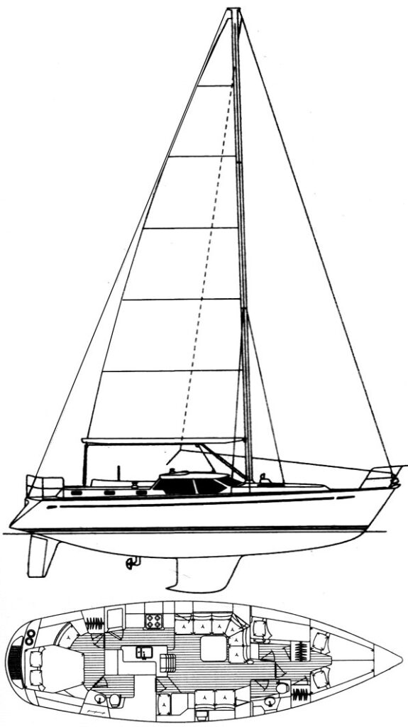 OYSTER 45 - Drawing