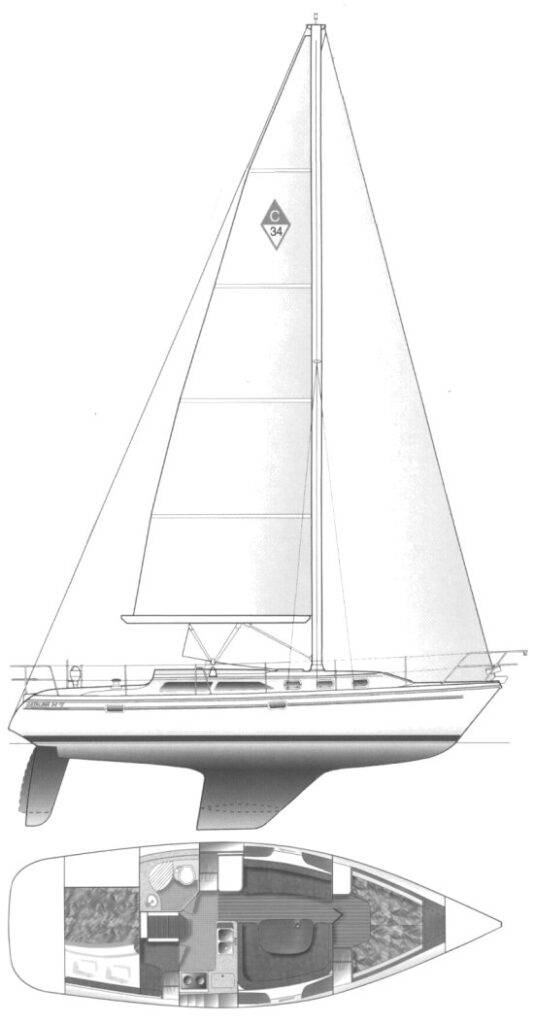 CATALINA 34 MKII - Drawing