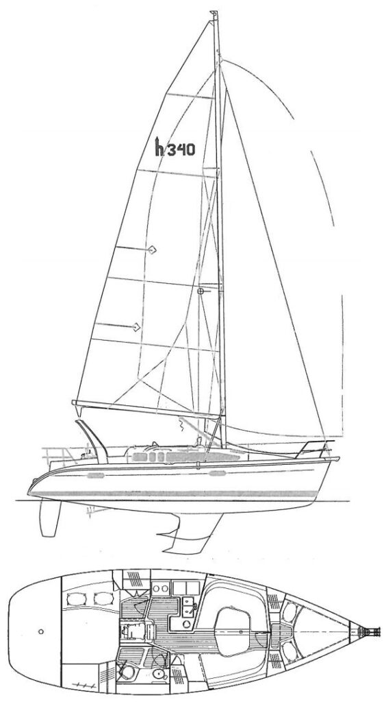 HUNTER 340 - Drawing