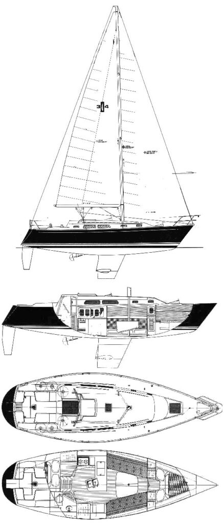 ISLANDER 34-2 - Drawing