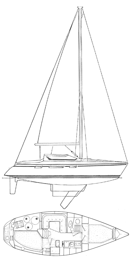 ESPACE 990 (JEANNEAU) - Drawing
