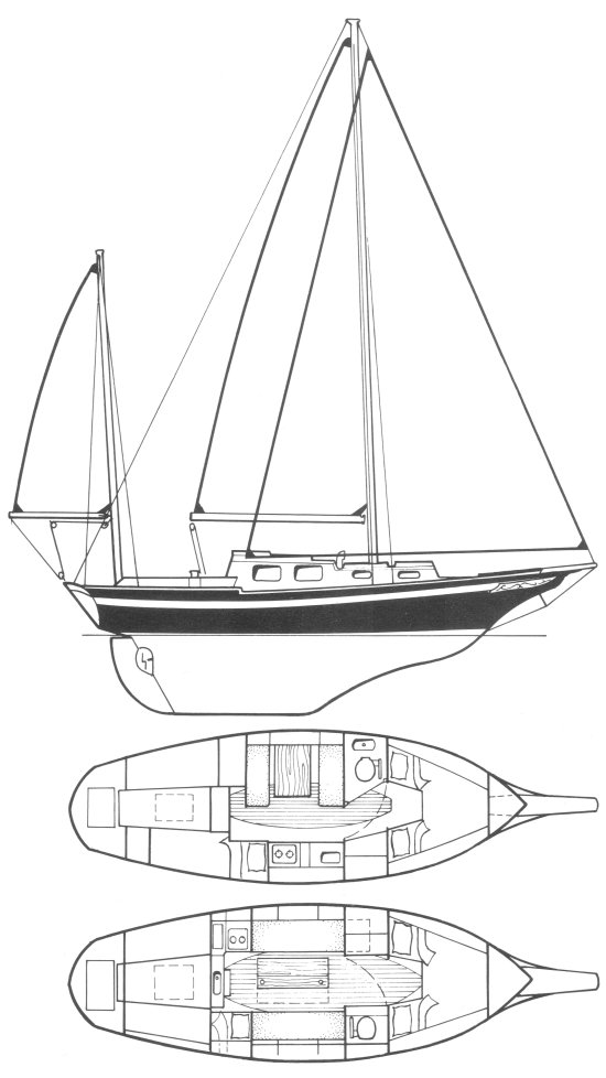NANTUCKET CLIPPER 32 (BUCHANAN) - Drawing