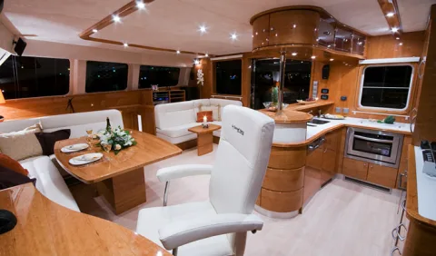 Sunreef 62 saloon and galley