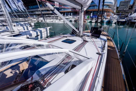 Stem 50 on display at the Genoa Boat Show 2025