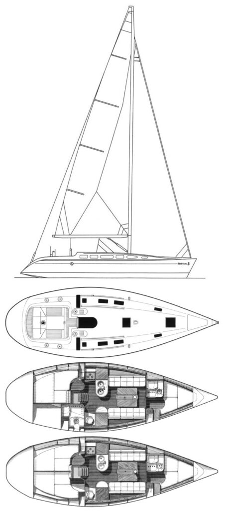 FIRST 38S5 (BENETEAU) - Drawing