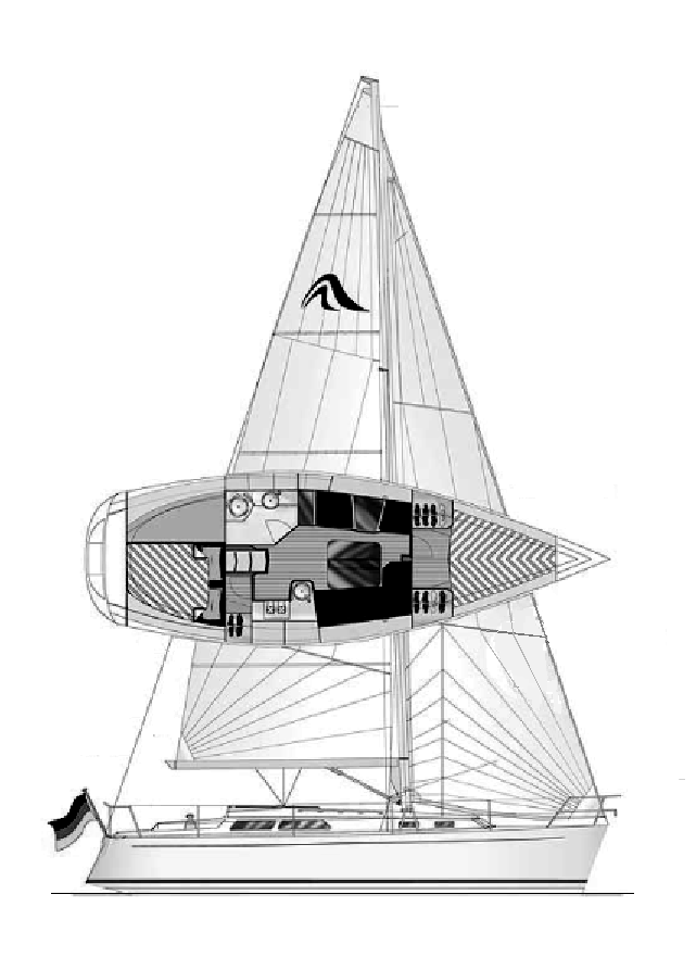 HANSE 341 - Drawing