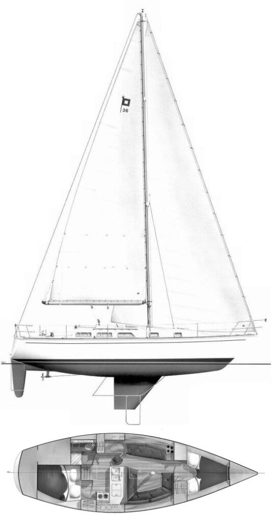 PEARSON 36-2 - Drawing