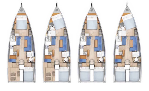 SUN ODYSSEY 410 (JEANNEAU) - Drawing