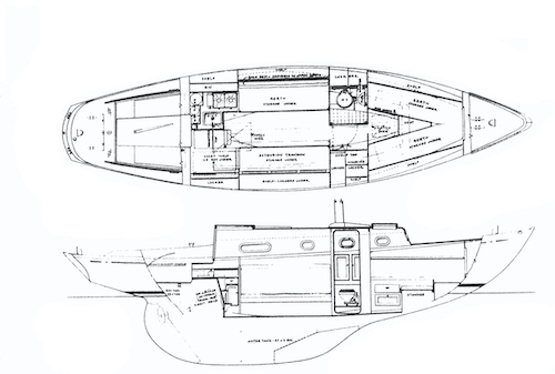 CHESAPEAKE 32 - Drawing