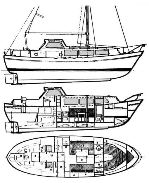FINNSAILER 35 - Drawing