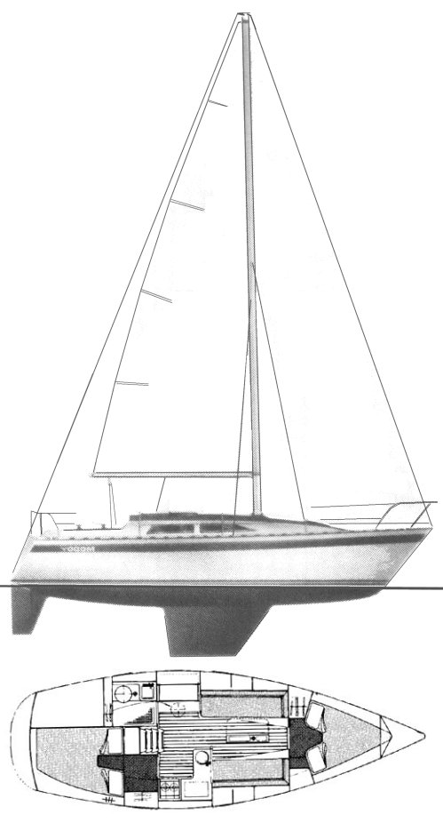 MOODY 31 MKI - Drawing
