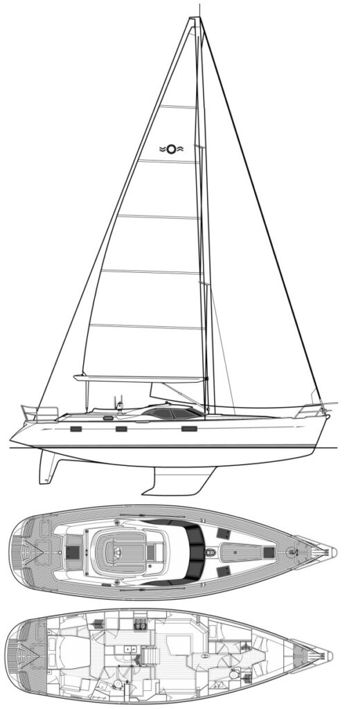 OYSTER 475 - Drawing