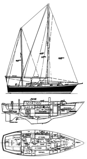 PEARSON 365 KETCH - Drawing