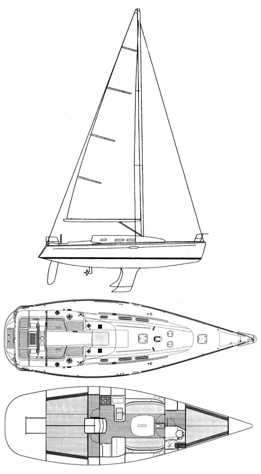 FIRST 40.7 (BENETEAU) - Drawing