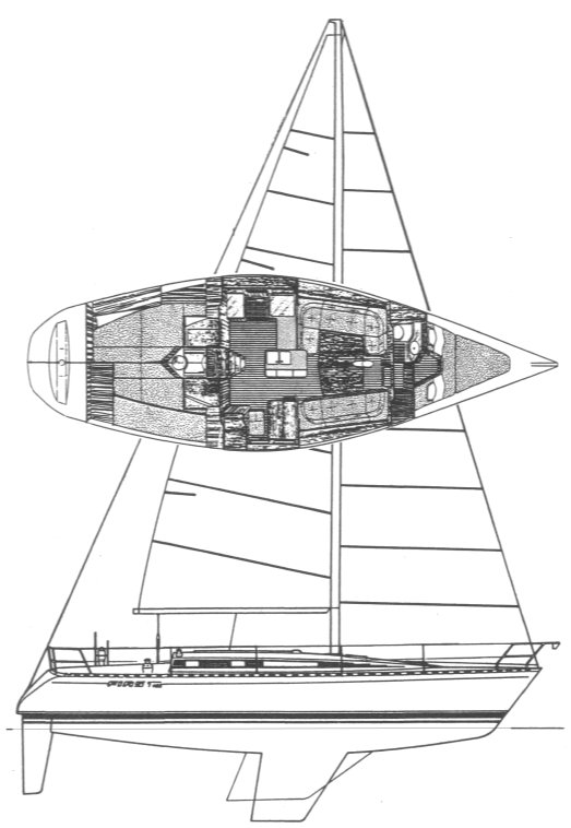 FIRST 405 (BENETEAU) - Drawing