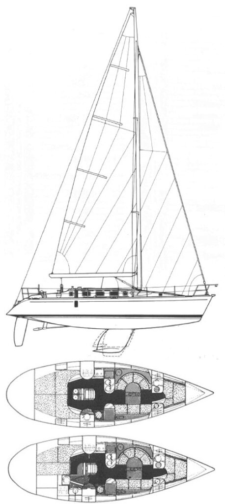 FIRST 41S5 (BENETEAU) - Drawing