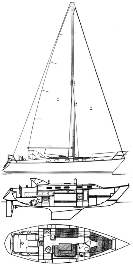 HUNTER 36 - Drawing