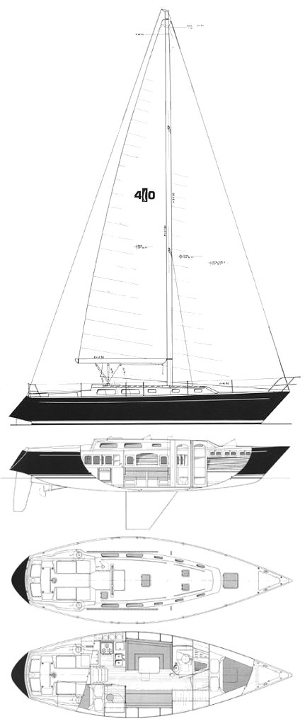 ISLANDER 40 - Drawing