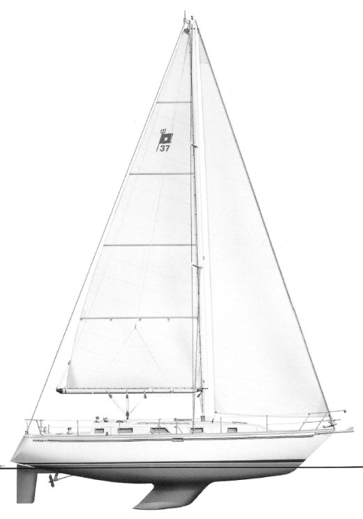 PEARSON 37-2 - Drawing