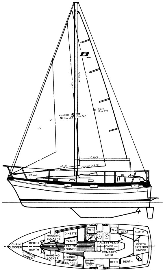 BUCCANEER 320 - Drawing
