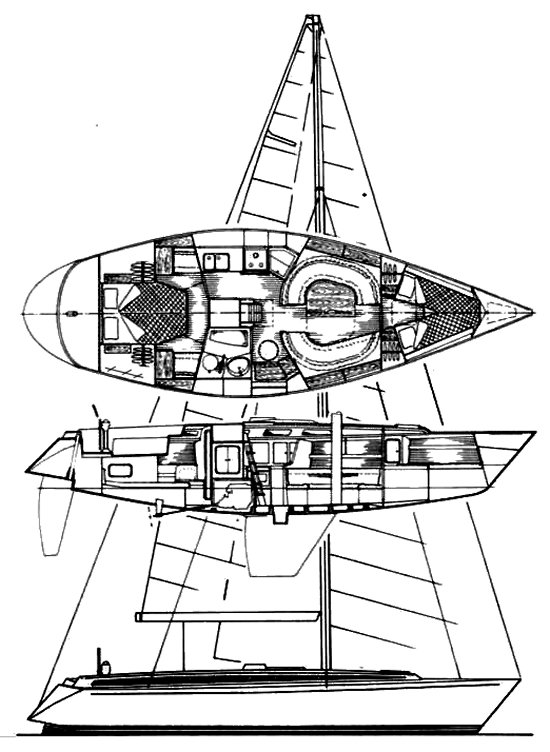 FINNYACHT 381 - Drawing