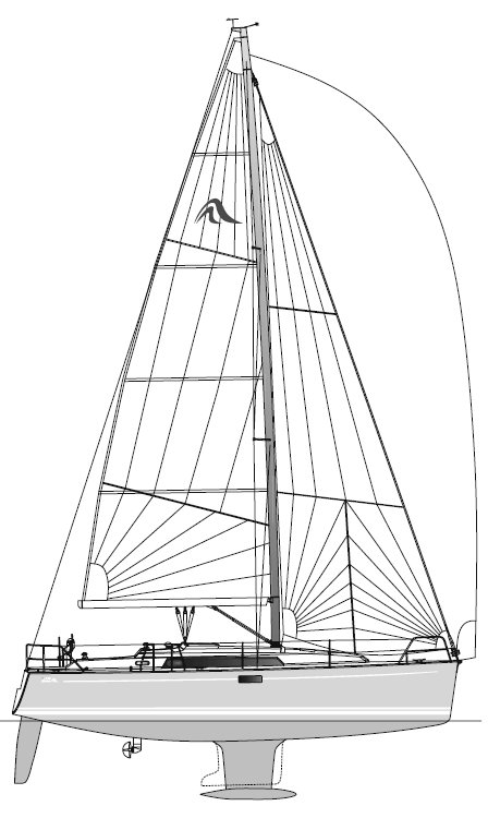 HANSE 350 - Drawing