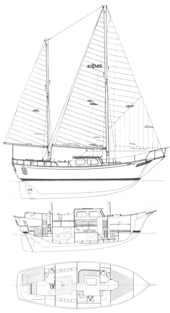 ISLANDER 40 MS - Drawing