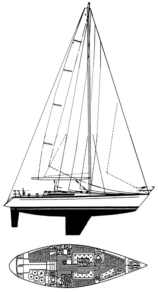 FIRST 42 (BENETEAU) - Drawing